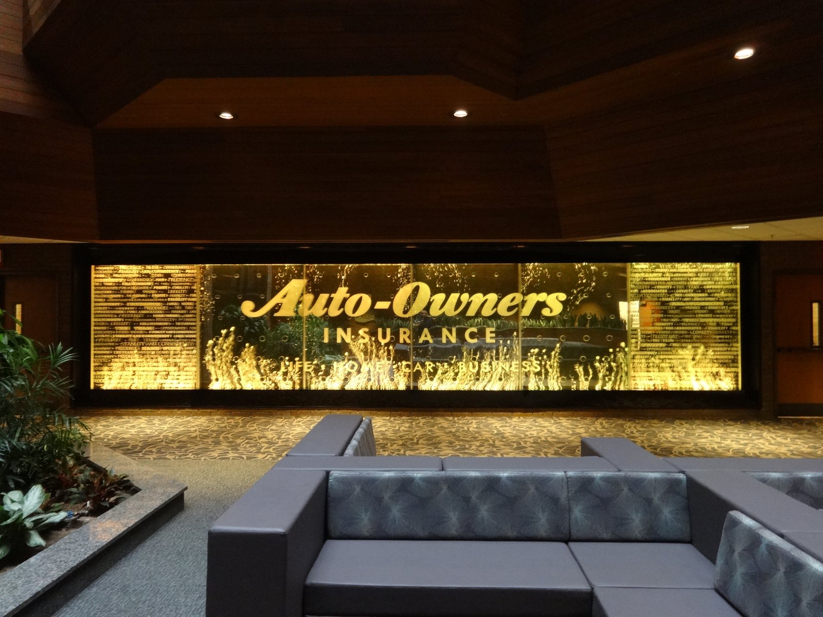 Auto-Owners Insurance Water Wall